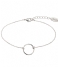 Orelia  Open Circle Chain Bracelet silver (20004)